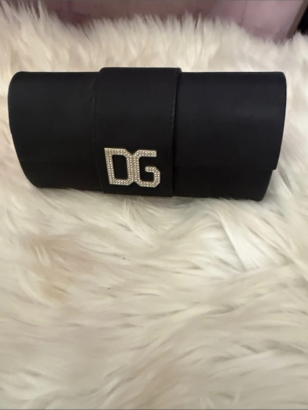 DG-Inspired Black Evening Clutch